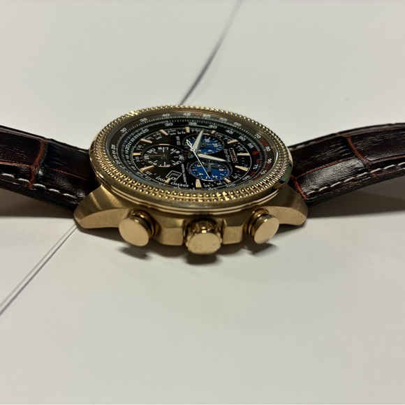 Citizen XL watch Gold and Black Chronograph Watch - Picture 5 of 12